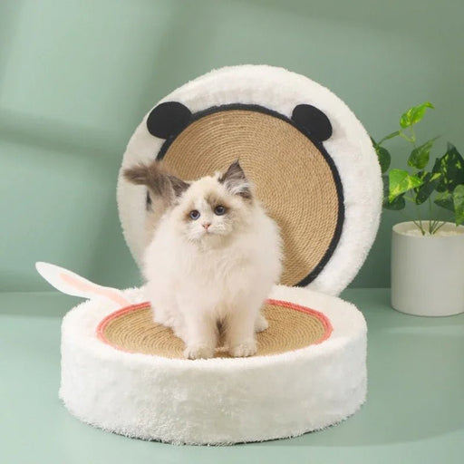 Cat Scratcher & Bed – 2 - in - 1 Adorable Shaped Scratch Pad for Cats, Protects Paws & Provides Cozy Comfort for Kittens - Gear Elevation