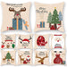 Christmas Cushion Cover – Festive Santa & Elk Design for Holiday Decor & Perfect New Year Gift! - Gear Elevation