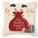 Christmas Cushion Cover – Festive Santa & Elk Design for Holiday Decor & Perfect New Year Gift! - Gear Elevation