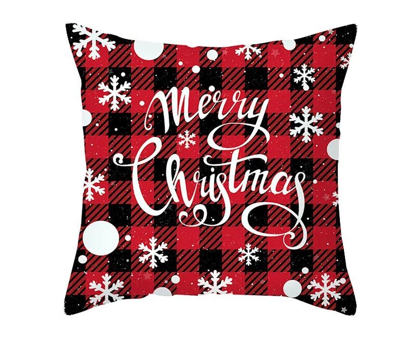 Christmas Cushion Cover – Festive Santa & Elk Design for Holiday Decor & Perfect New Year Gift! - Gear Elevation