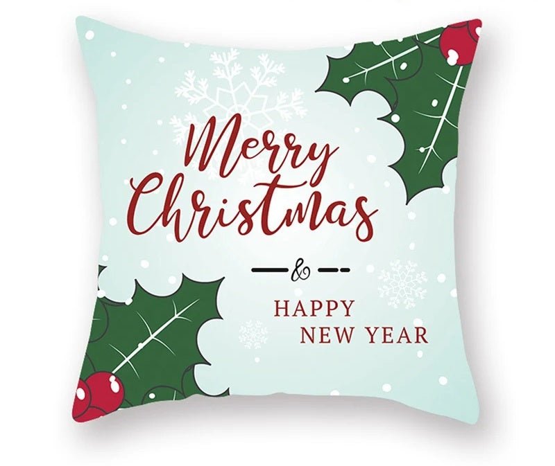 Christmas Cushion Cover – Festive Santa & Elk Design for Holiday Decor & Perfect New Year Gift! - Gear Elevation