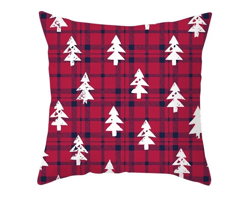 Christmas Cushion Cover – Festive Santa & Elk Design for Holiday Decor & Perfect New Year Gift! - Gear Elevation