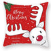 Christmas Cushion Cover – Festive Santa & Elk Design for Holiday Decor & Perfect New Year Gift! - Gear Elevation