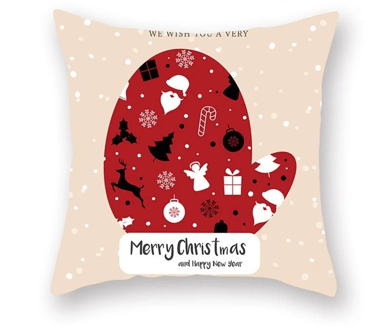 Christmas Cushion Cover – Festive Santa & Elk Design for Holiday Decor & Perfect New Year Gift! - Gear Elevation