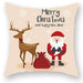 Christmas Cushion Cover – Festive Santa & Elk Design for Holiday Decor & Perfect New Year Gift! - Gear Elevation