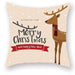 Christmas Cushion Cover – Festive Santa & Elk Design for Holiday Decor & Perfect New Year Gift! - Gear Elevation