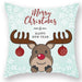 Christmas Cushion Cover – Festive Santa & Elk Design for Holiday Decor & Perfect New Year Gift! - Gear Elevation