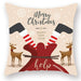 Christmas Cushion Cover – Festive Santa & Elk Design for Holiday Decor & Perfect New Year Gift! - Gear Elevation