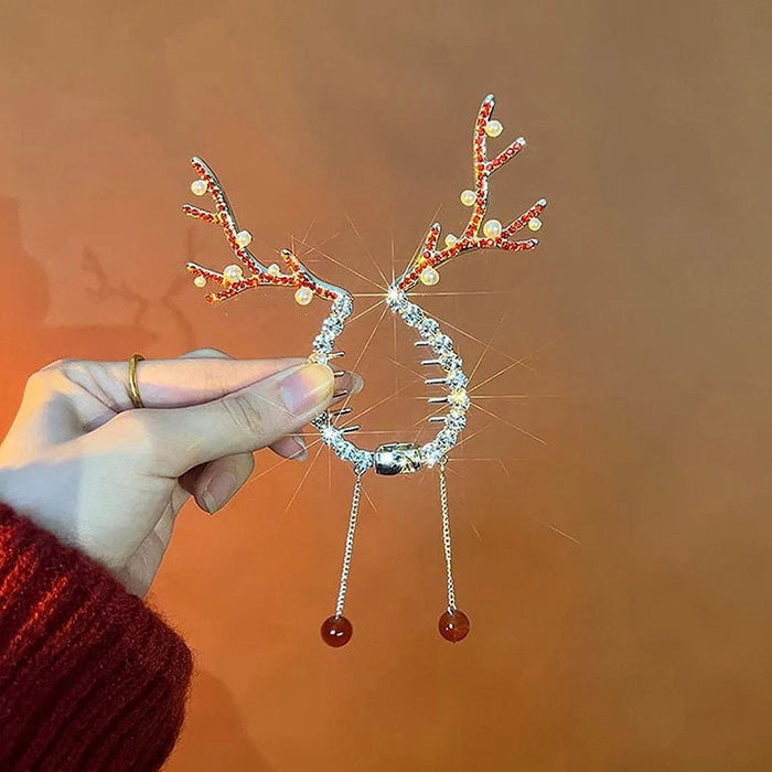 Christmas Deer Antler Hair Clips – Festive Hair Accessories for Girls' Holiday Cheer! - Gear Elevation