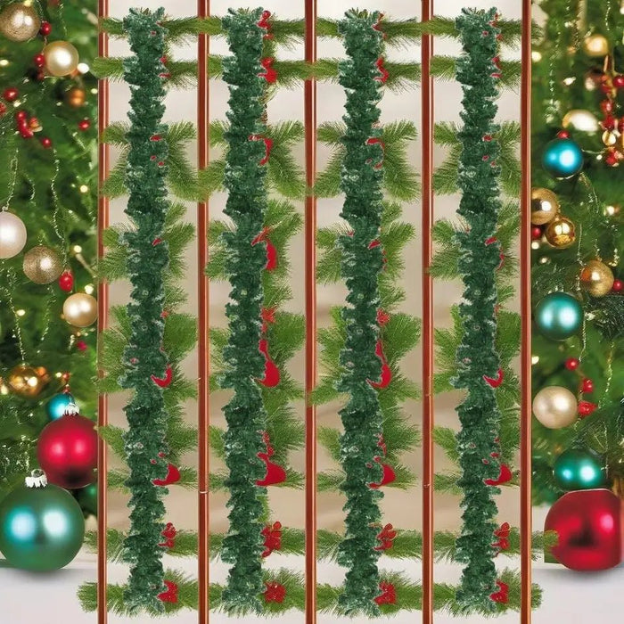 Christmas Garland with LED Lights – 32.8ft Sparkling Holiday Décor to Enchant Your Home & Outdoor Spaces - Gear Elevation