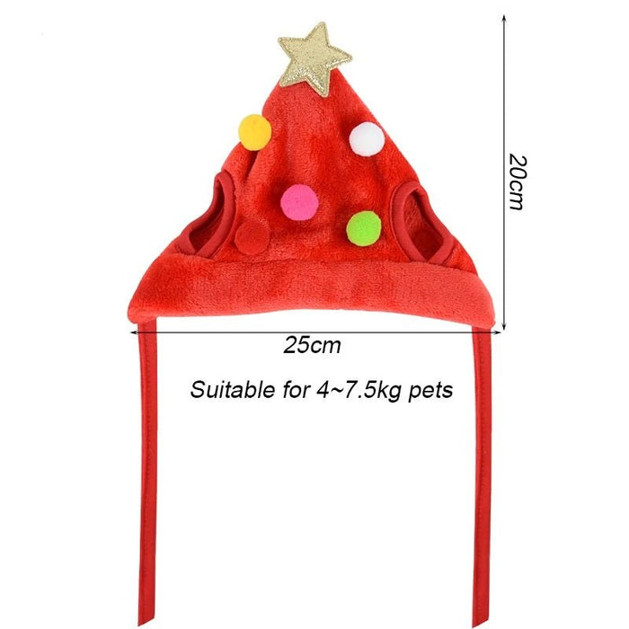 Christmas Hat & Bib Set for Pets – Festive Costume Accessories for Dogs and Cats - Gear Elevation