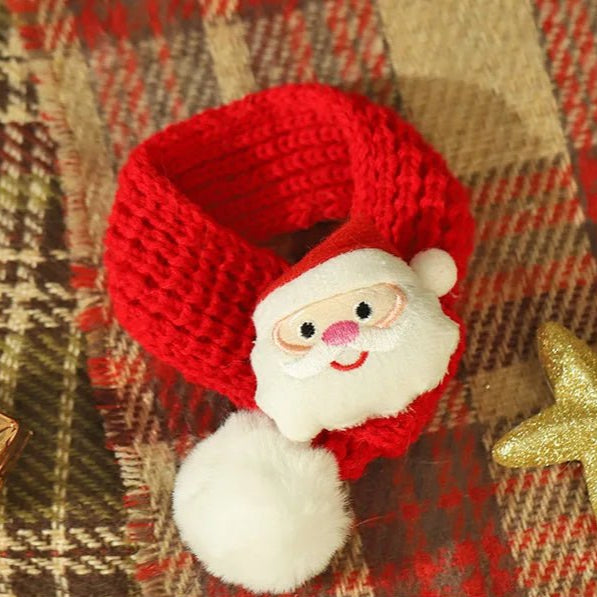 Christmas Pet Scarf & Hat – Adorable Red Scarf for Kittens & Puppies, Perfect Holiday Gift & Festive Accessory - Gear Elevation