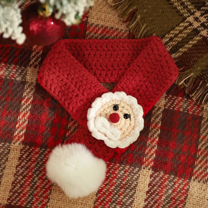 Christmas Pet Scarf & Hat – Adorable Red Scarf for Kittens & Puppies, Perfect Holiday Gift & Festive Accessory - Gear Elevation