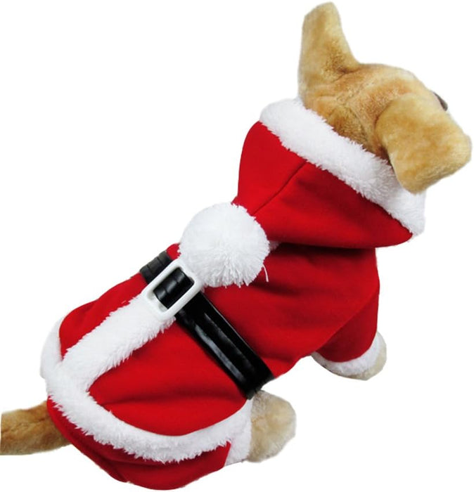 Christmas Santa Suit for Dogs – Cozy Hooded Christmas Outfit for Festive Four - Legged Friends - Gear Elevation