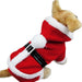 Christmas Santa Suit for Dogs – Cozy Hooded Christmas Outfit for Festive Four - Legged Friends - Gear Elevation