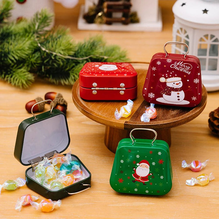 Christmas Tin Gift Box – Charming Metal Storage Boxes with Lids for Holiday Treats - Gear Elevation