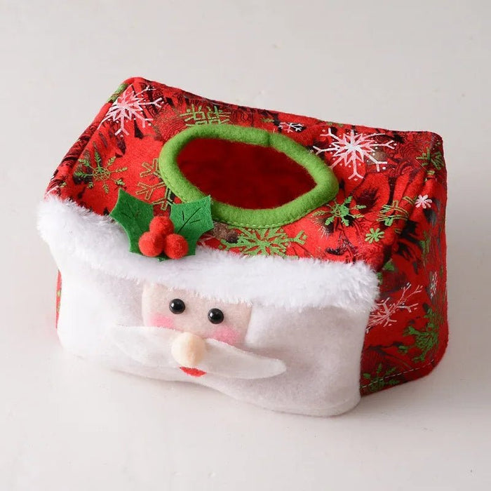 Christmas Tissue Box – Santa Claus & Snowman Décor for Home - Gear Elevation