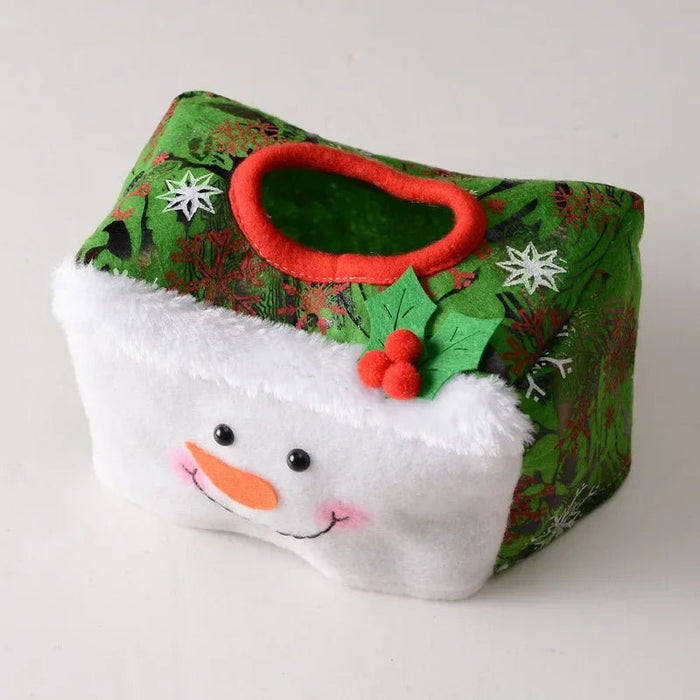 Christmas Tissue Box – Santa Claus & Snowman Décor for Home - Gear Elevation