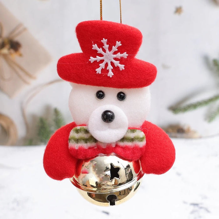 Christmas Tree Plush Doll Ornaments – Santa Claus & Snowman Hanging Pendants for Festive Home Décor & Holiday Gifts - Gear Elevation