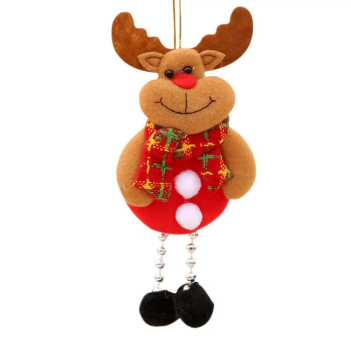 Christmas Tree Plush Doll Ornaments – Santa Claus & Snowman Hanging Pendants for Festive Home Décor & Holiday Gifts - Gear Elevation