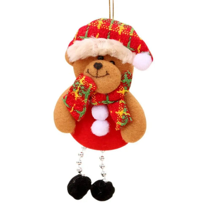 Christmas Tree Plush Doll Ornaments – Santa Claus & Snowman Hanging Pendants for Festive Home Décor & Holiday Gifts - Gear Elevation