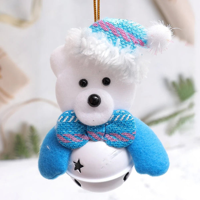 Christmas Tree Plush Doll Ornaments – Santa Claus & Snowman Hanging Pendants for Festive Home Décor & Holiday Gifts - Gear Elevation