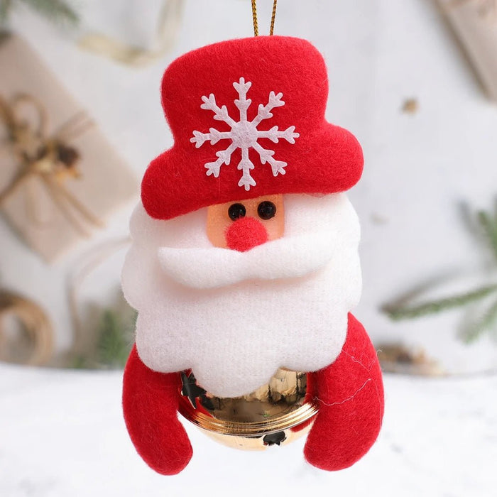 Christmas Tree Plush Doll Ornaments – Santa Claus & Snowman Hanging Pendants for Festive Home Décor & Holiday Gifts - Gear Elevation