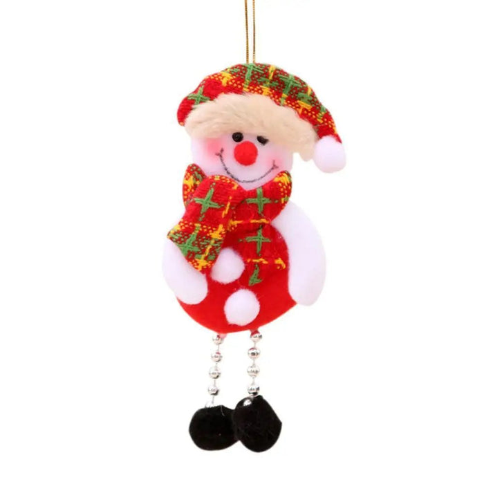 Christmas Tree Plush Doll Ornaments – Santa Claus & Snowman Hanging Pendants for Festive Home Décor & Holiday Gifts - Gear Elevation