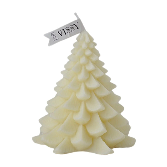 Christmas Tree Shaped Scented Candle – Artistic Wax Statue for Home & Office Décor with Festive Aromas - Gear Elevation