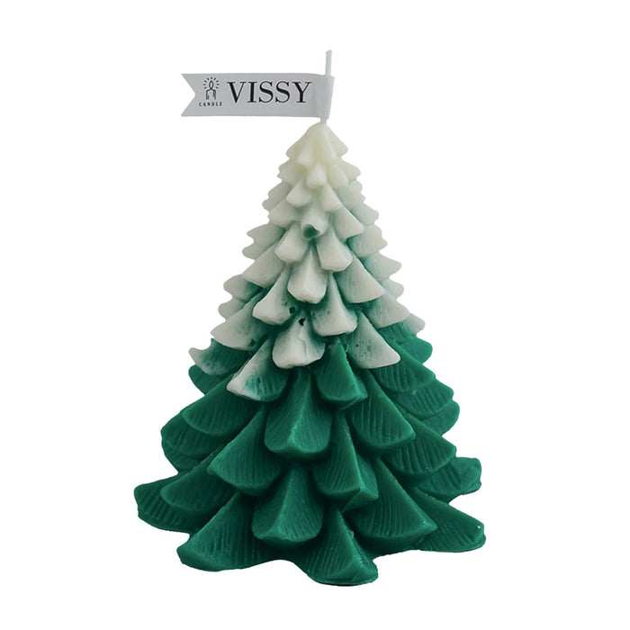 Christmas Tree Shaped Scented Candle – Artistic Wax Statue for Home & Office Décor with Festive Aromas - Gear Elevation