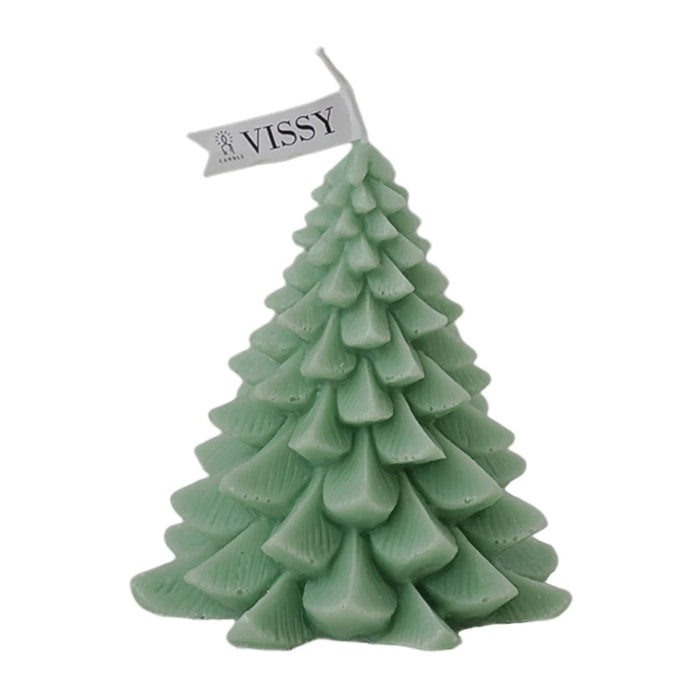 Christmas Tree Shaped Scented Candle – Artistic Wax Statue for Home & Office Décor with Festive Aromas - Gear Elevation