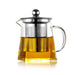 Clear Glass Teapot with Infuser – Heat - Resistant Square Kettle for Flower & Herbal Teas, Perfect Teaware for Every Sip - Gear Elevation