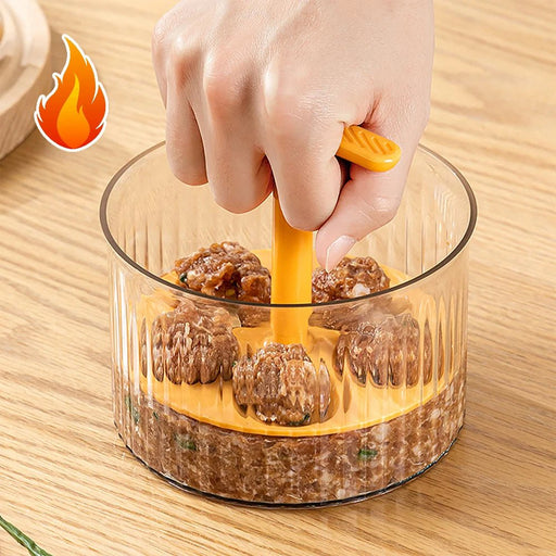 Clear Meatball Maker – Create 5 Perfect Rice - Meat Dumplings Effortlessly with This Manual Kitchen Tool - Gear Elevation