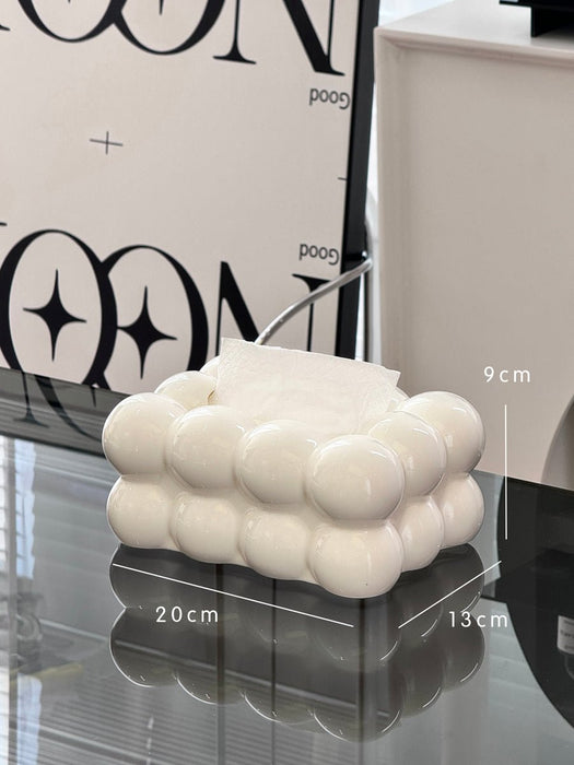 Cloud - Shaped Acrylic Tissue Box Cover – Stylish Napkin Holder for Home & Office Décor - Gear Elevation