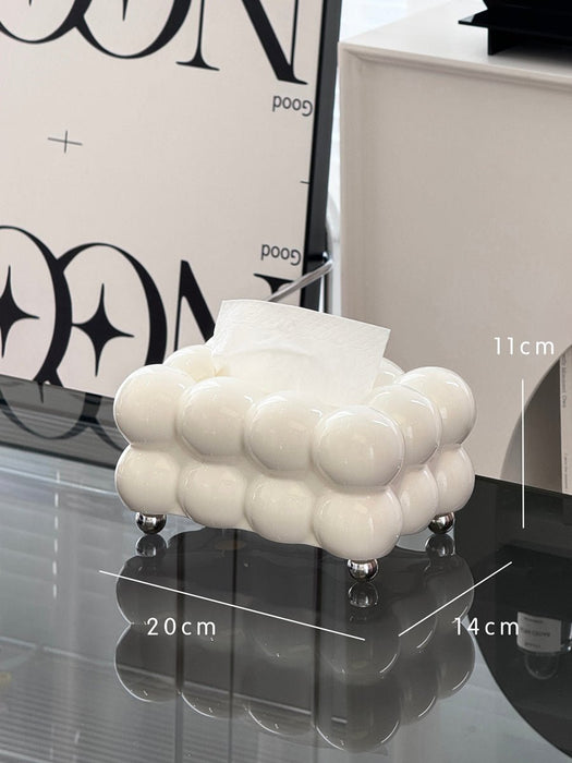 Cloud - Shaped Acrylic Tissue Box Cover – Stylish Napkin Holder for Home & Office Décor - Gear Elevation