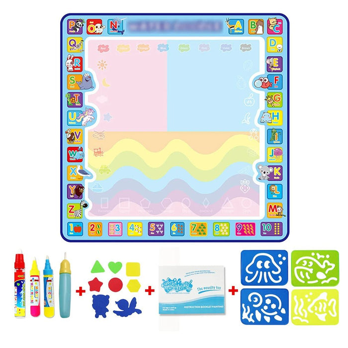 Coolplay Magic Water Drawing Mat – Montessori Educational Doodle Board with Magic Pens for Creative Kids' Fun and Learning - Gear Elevation