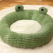 Cozy Frog - Themed Cat Bed – Plush Semi - Enclosed Nest for Cats & Small Dogs, Perfect for Snuggly Autumn and Winter Comfort - Gear Elevation