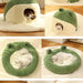 Cozy Frog - Themed Cat Bed – Plush Semi - Enclosed Nest for Cats & Small Dogs, Perfect for Snuggly Autumn and Winter Comfort - Gear Elevation