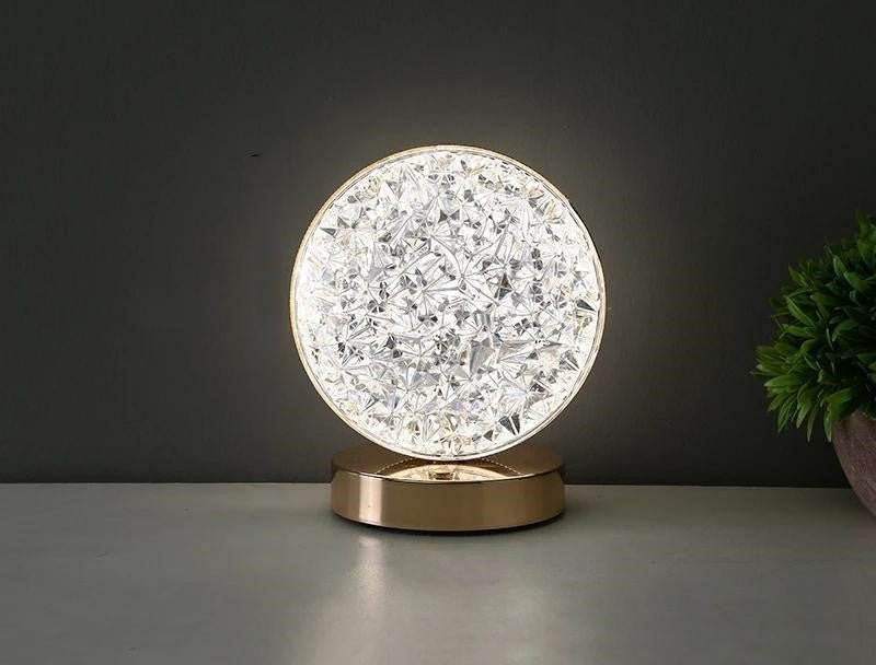 Crystal Touch Night Light – USB LED 3D Moon, Star, Square and Round Lamp for Dreamy Bedroom Ambience - Gear Elevation