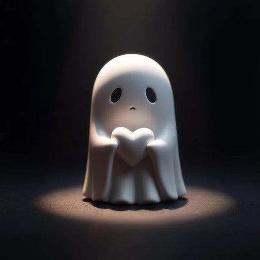 Cute Ghost Statue - Playful Halloween Decoration for Coffee Table & Centerpieces - Gear Elevation