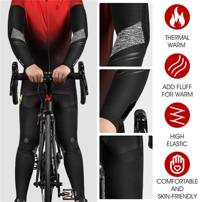 Cycling Reflective Arm Sleeves & Leg Warmers - Ultimate Winter Warmth - Gear Elevation