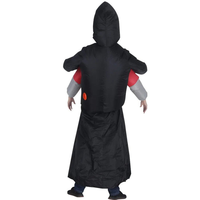 Death Grim Reaper Inflatable Costume - Robe Mask Ghost Costume Props for Halloween - Gear Elevation