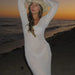 Deep V - Neck Hollow - Out Beach Knitwear Dress - Backless, Chic, Flowy - Gear Elevation