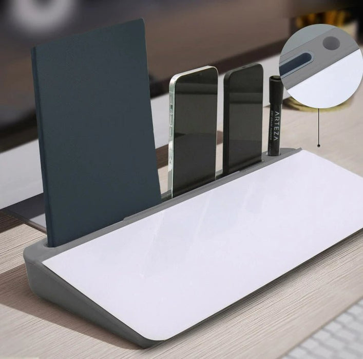 Desktop Mini Whiteboard Organizer - Compact Workspace Solution - Gear Elevation