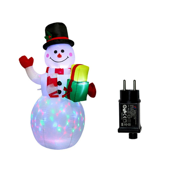 Glowing LED Inflatable Christmas Tree & Elf – Festive Outdoor Ornament for Magical Parties & New Year Cheer