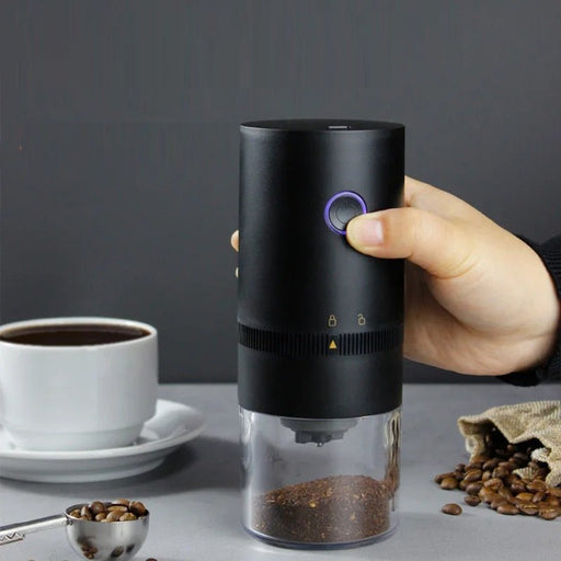 Electric Coffee Bean Grinder – USB - C Mini Espresso & Spice Grinder with Ceramic Grinding Core for Nuts, Grains & Coffee Beans - Gear Elevation