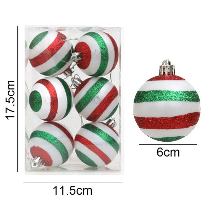 Electroplated Red Candy Lollipop Christmas Ornaments – Set of 6 Festive Tree Pendants for 2024 Holiday Décor - Gear Elevation