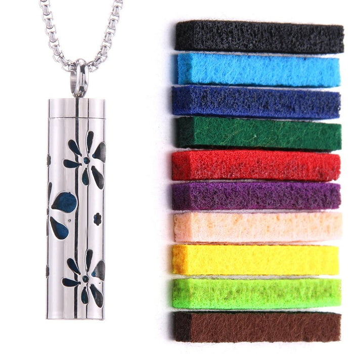 Essential Oil Diffuser Necklace – Stylish Aromatherapy Pendant with Stainless Steel Open Locket for Long - Lasting Scent - Gear Elevation