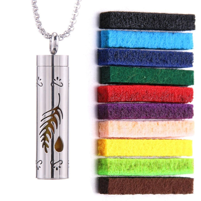 Essential Oil Diffuser Necklace – Stylish Aromatherapy Pendant with Stainless Steel Open Locket for Long - Lasting Scent - Gear Elevation