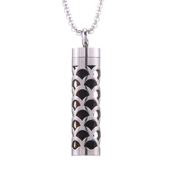 Essential Oil Diffuser Necklace – Stylish Aromatherapy Pendant with Stainless Steel Open Locket for Long - Lasting Scent - Gear Elevation